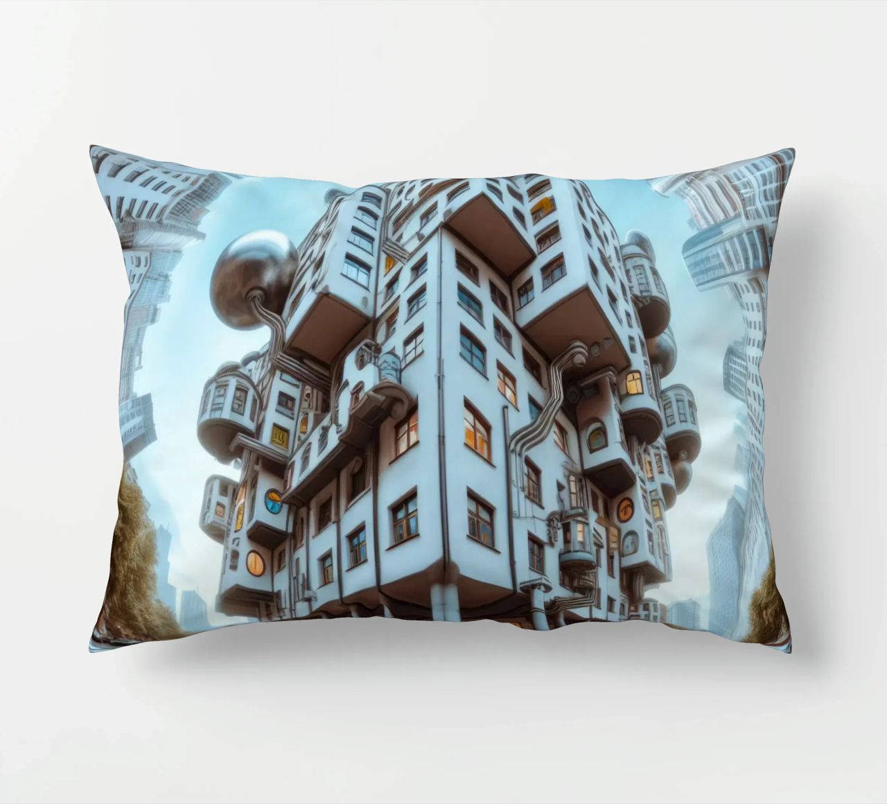 Sphere 048 - Futuristic Modular Building cuscino da Spheres