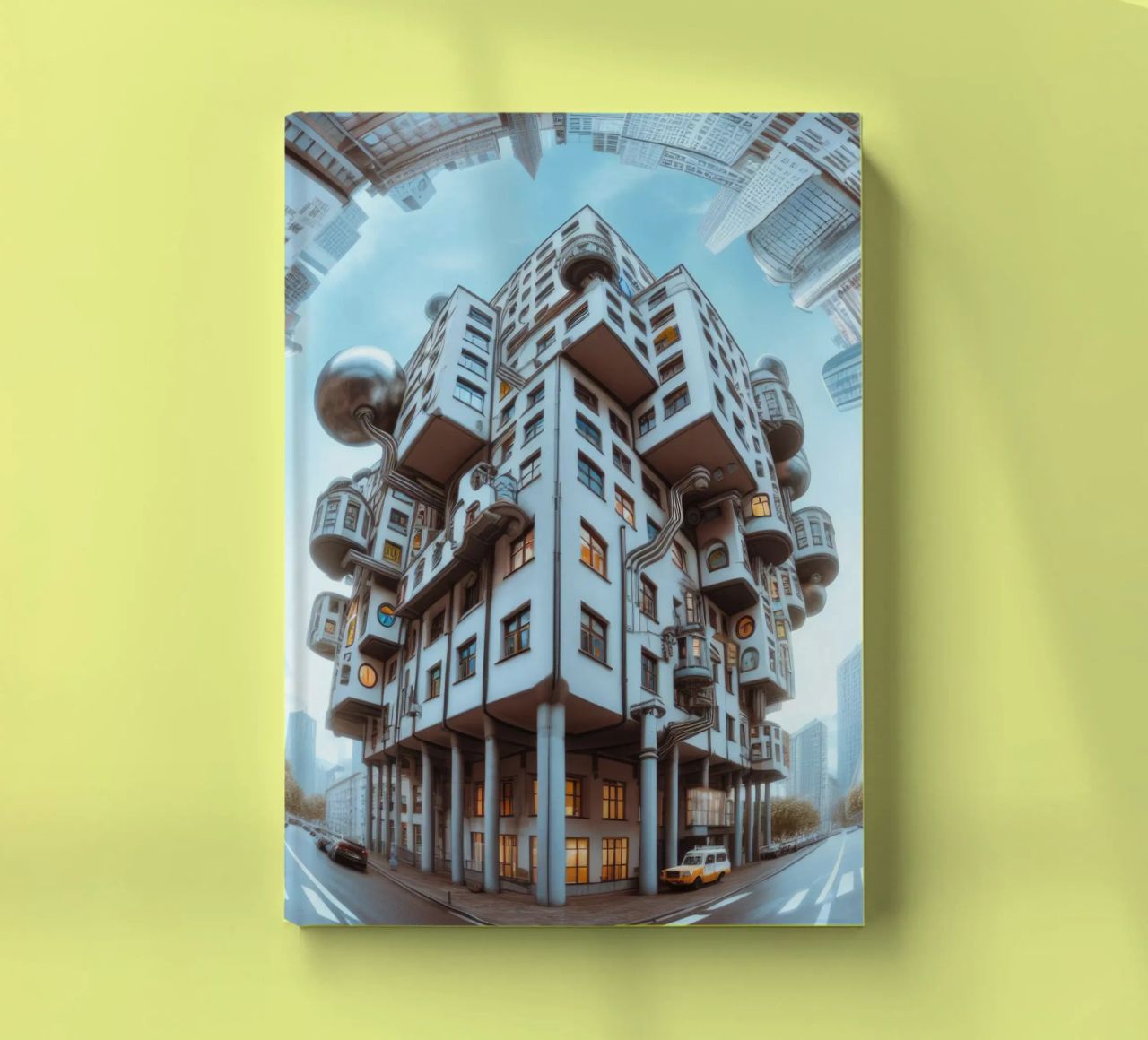 Sphere 048 - Futuristic Modular Building notebook by Spheres