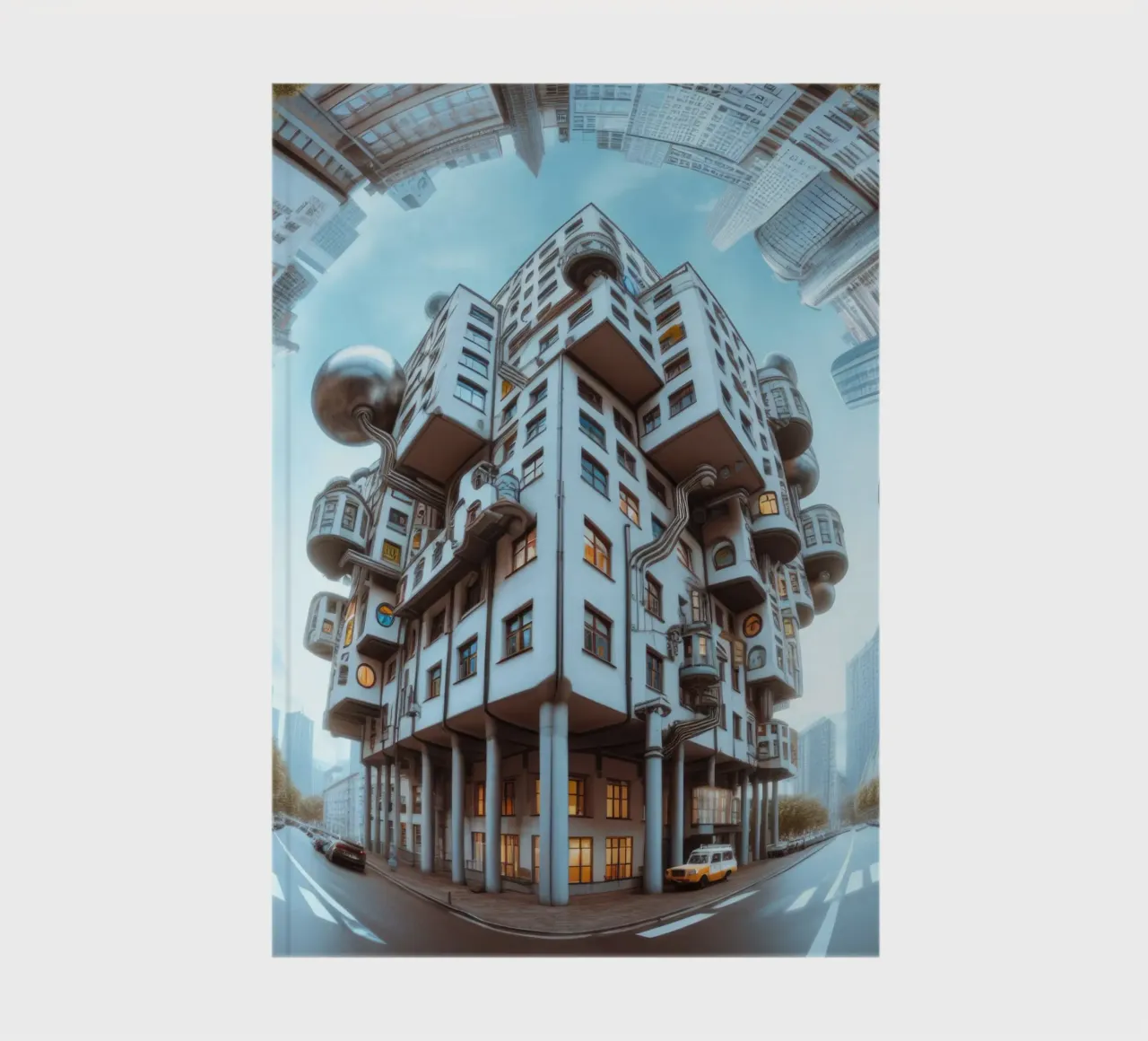 Sphere 048 - Futuristic Modular Building notebook by Spheres