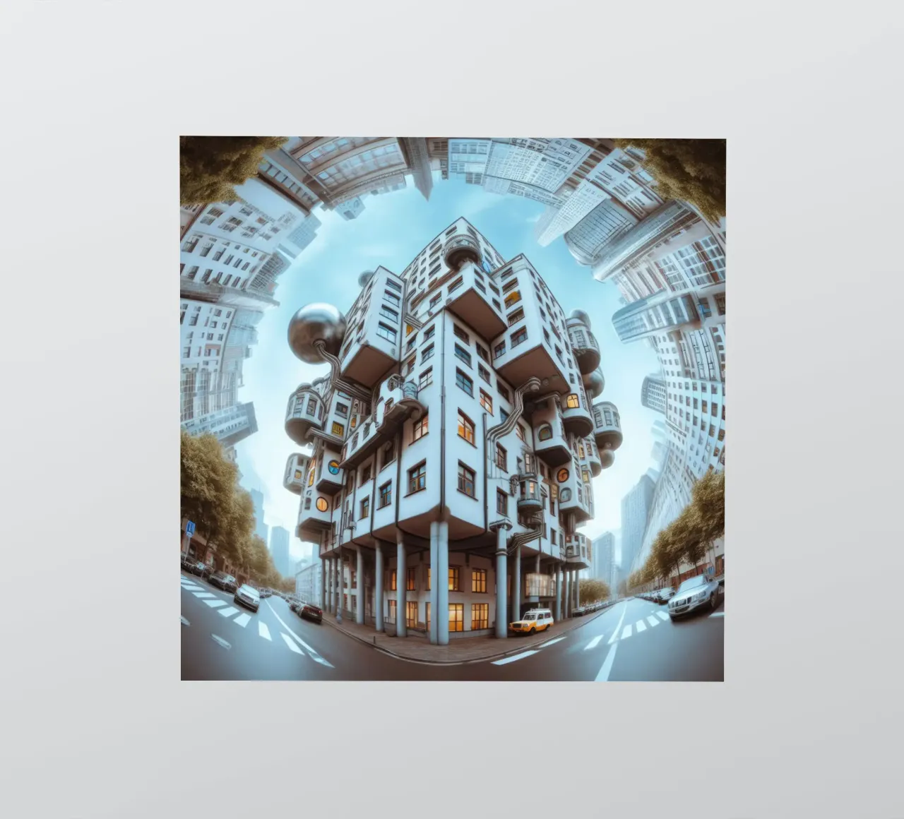 Sphere 048 - Futuristic Modular Building adesivo da Spheres