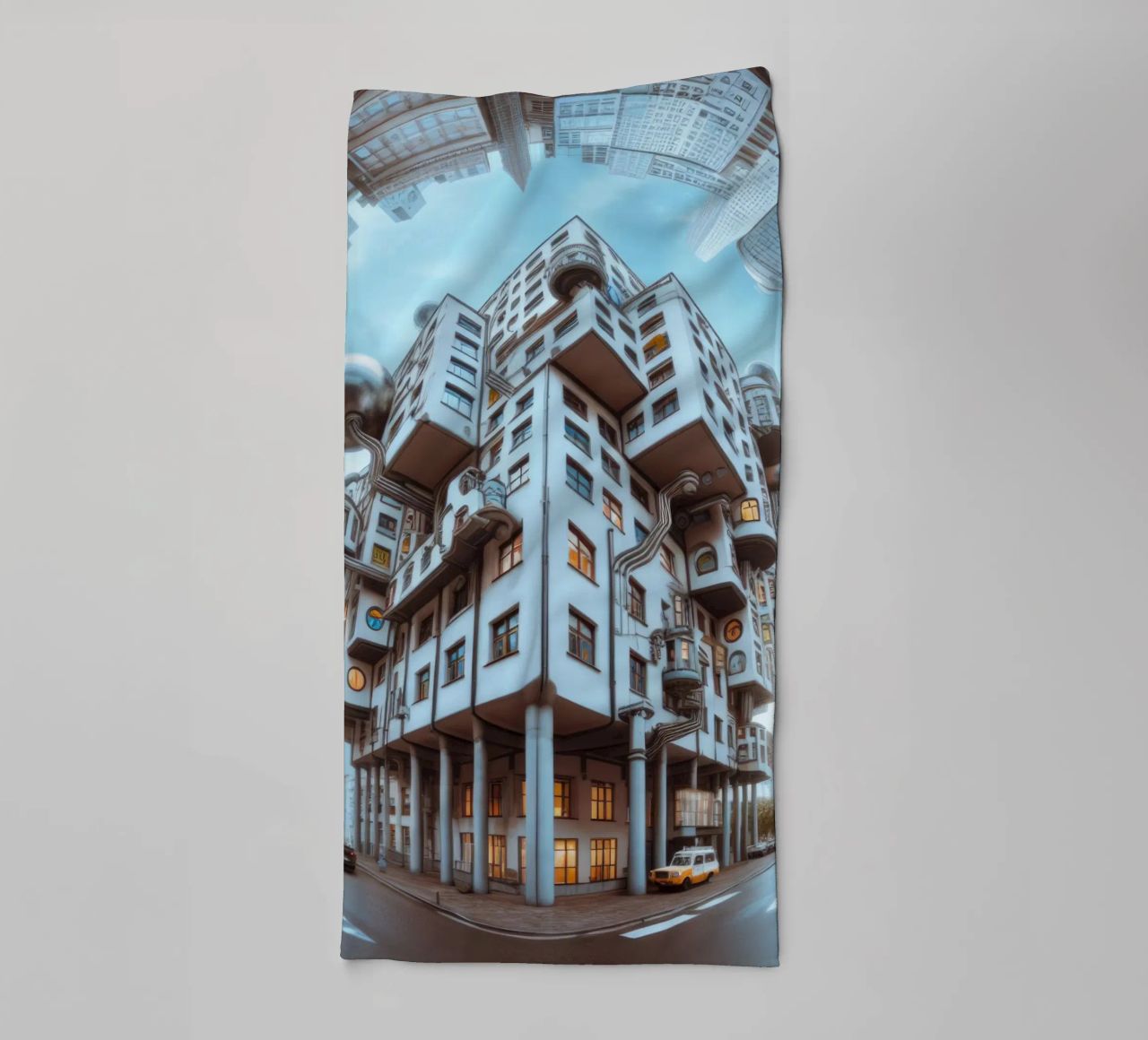 Sphere 048 - Futuristic Modular Building asciugamano da bagno da Spheres