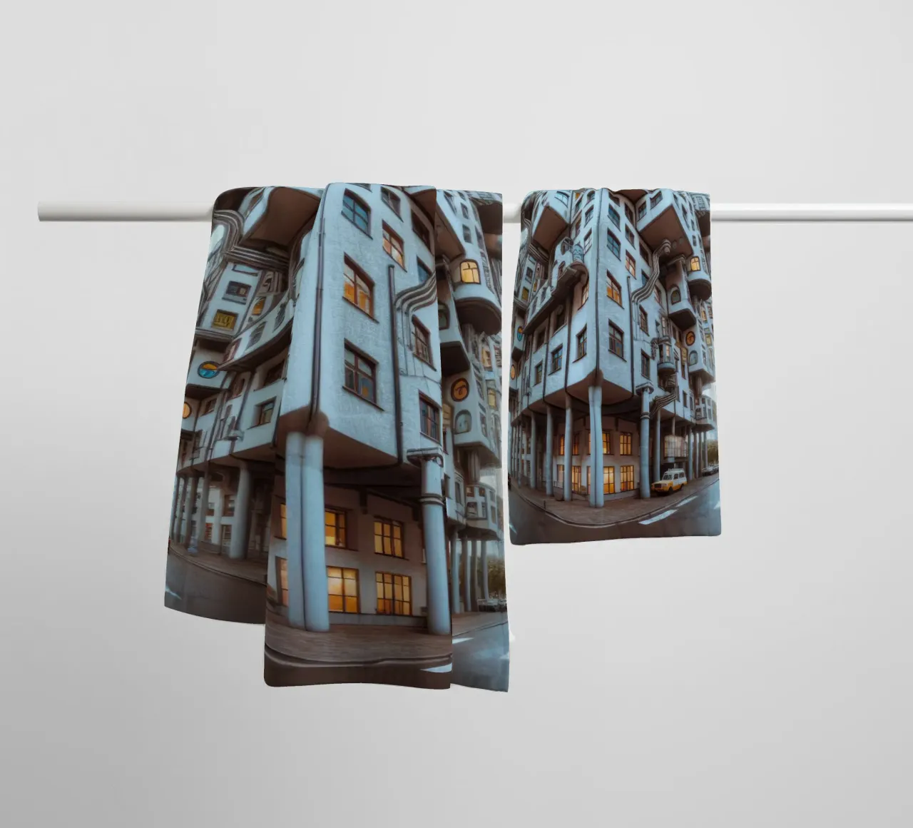 Sphere 048 - Futuristic Modular Building towel by Spheres