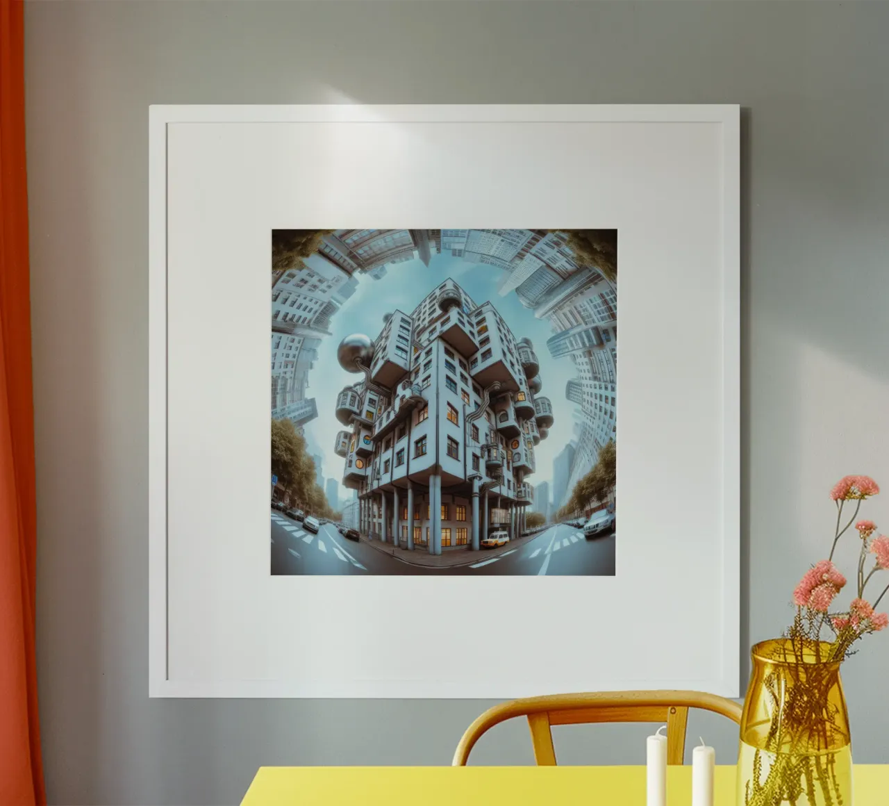 Sphere 048 - Futuristic Modular Building carta hahnemühle da Spheres