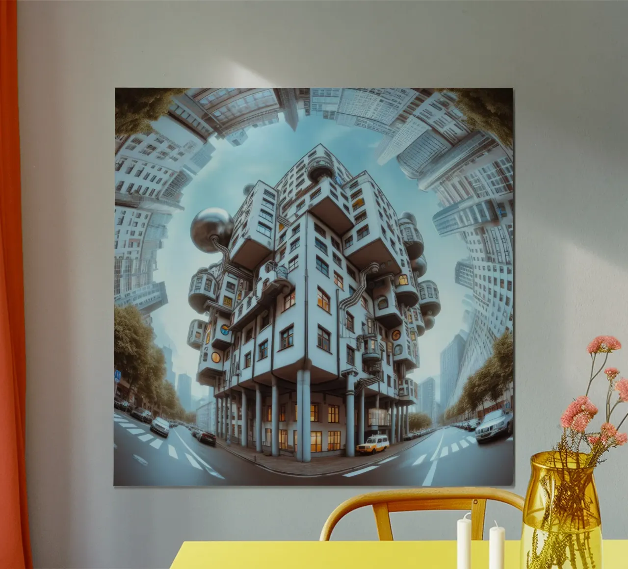 Sphere 048 - Futuristic Modular Building carta hahnemühle da Spheres