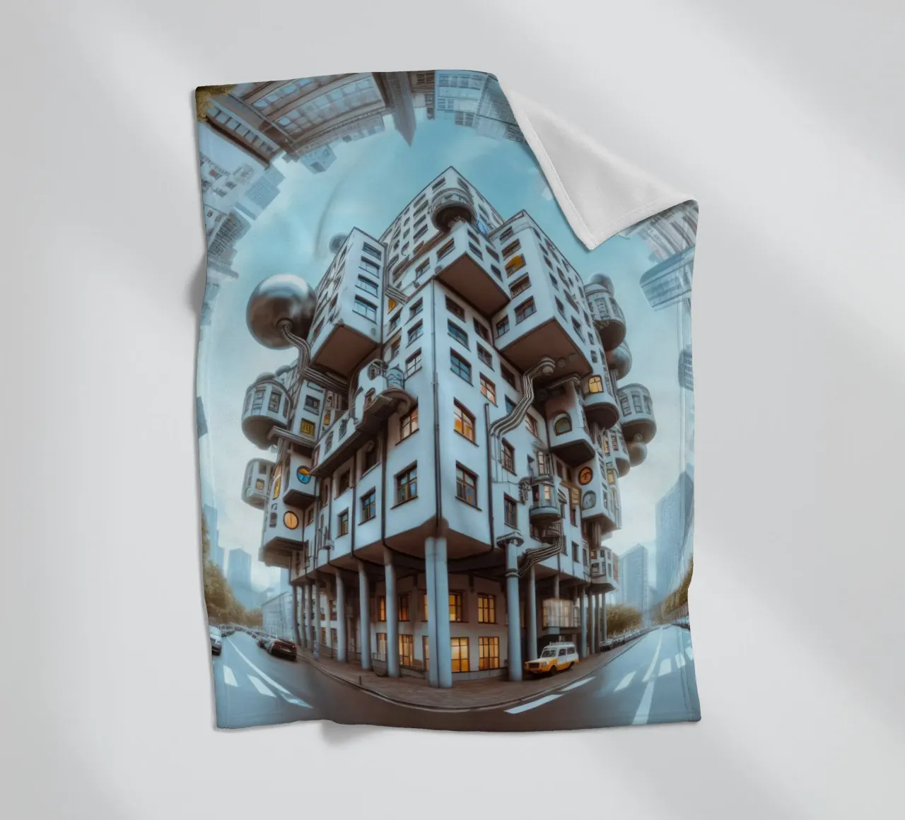 Sphere 048 - Futuristic Modular Building coperta in pile da Spheres