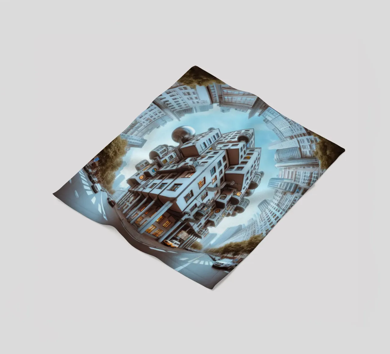 Sphere 048 - Futuristic Modular Building coperta in pile da Spheres