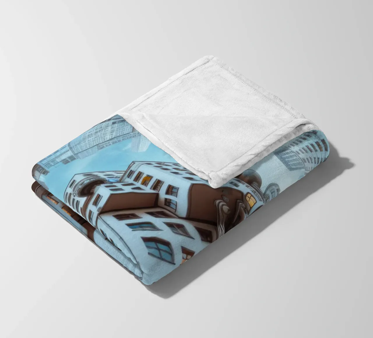 Sphere 048 - Futuristic Modular Building fleece blanket by Spheres