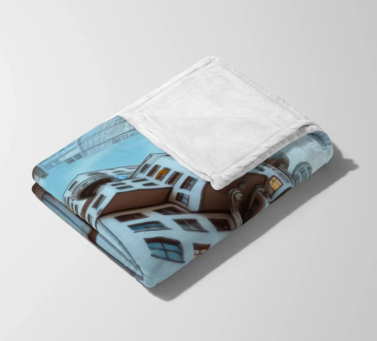 Sphere 048 - Futuristic Modular Building fleece blanket by Spheres