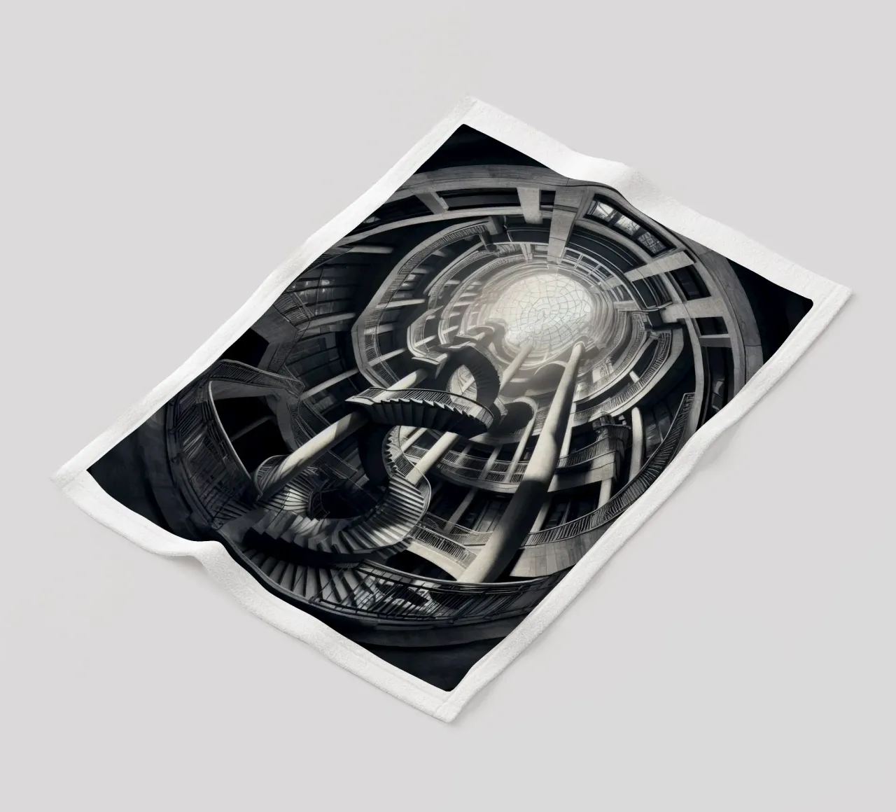 Sphere 049 - Futuristic Spiral Staircase coperta in pile da Spheres
