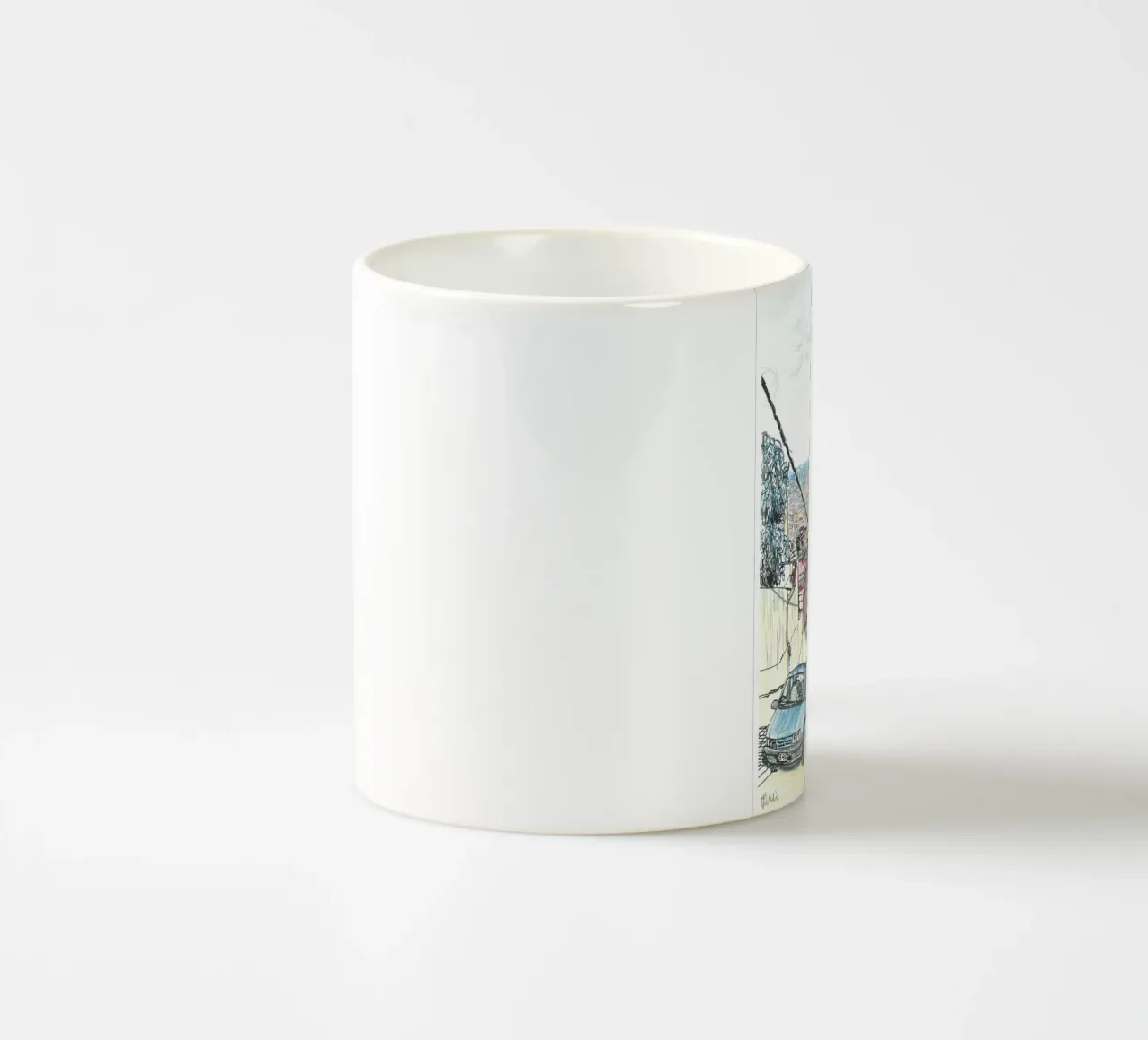 Barcellona, la città del mare tazza in ceramica da Asobōze