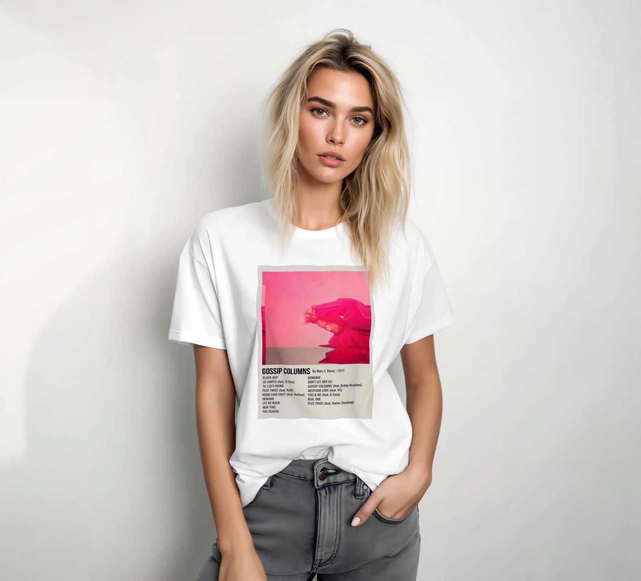 GOSSIP COLUMNS By Marc E. Bassy - 2017 t-shirt da SoundStudio