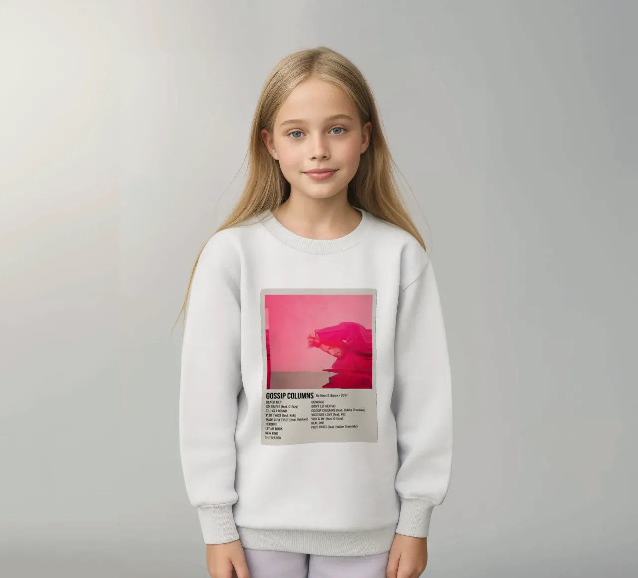 GOSSIP COLUMNS By Marc E. Bassy - 2017 kids sweatshirt by SoundStudio