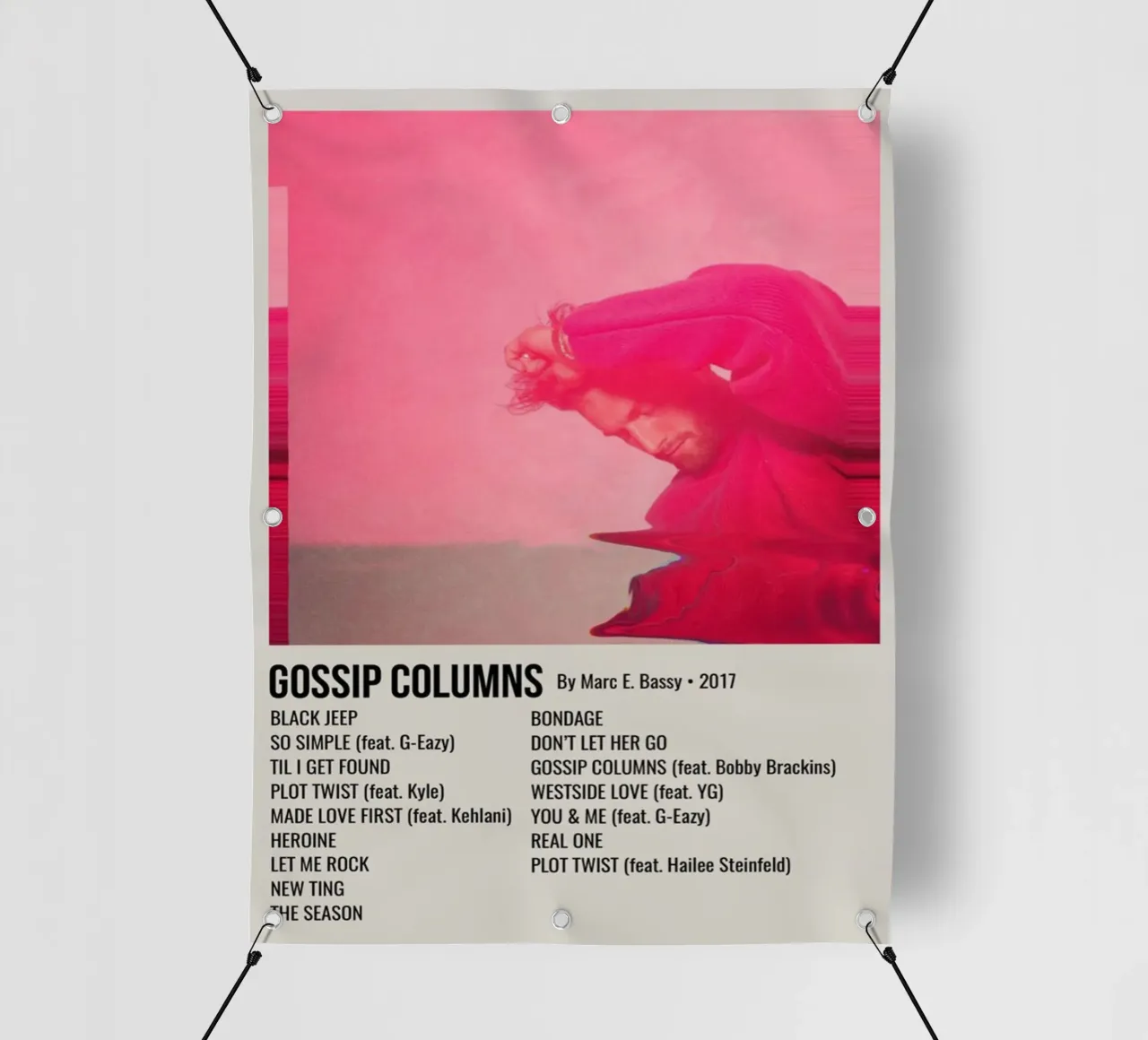 GOSSIP COLUMNS By Marc E. Bassy - 2017 pvc-zeil van SoundStudio
