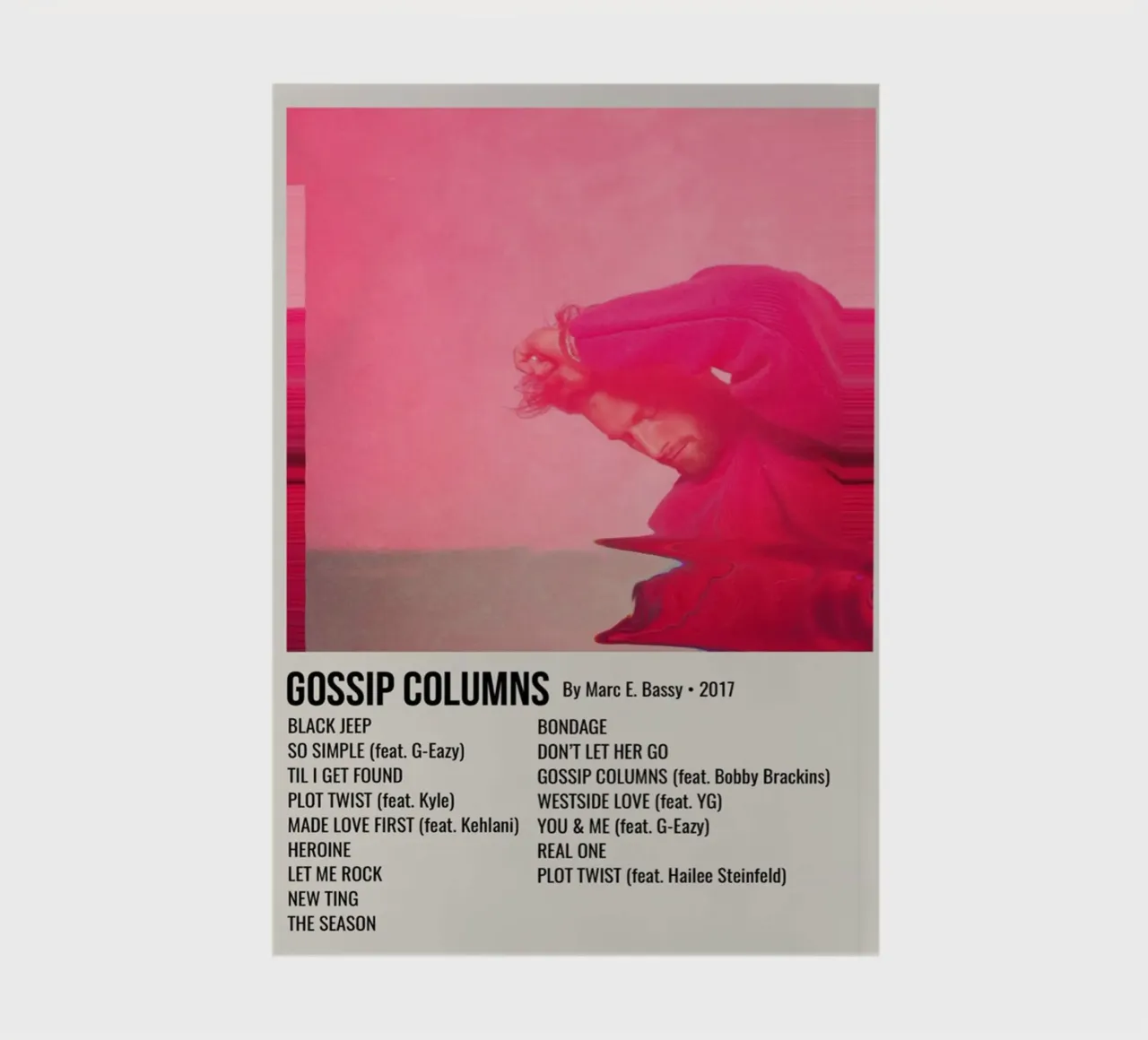 GOSSIP COLUMNS By Marc E. Bassy - 2017 carnet de notes de SoundStudio