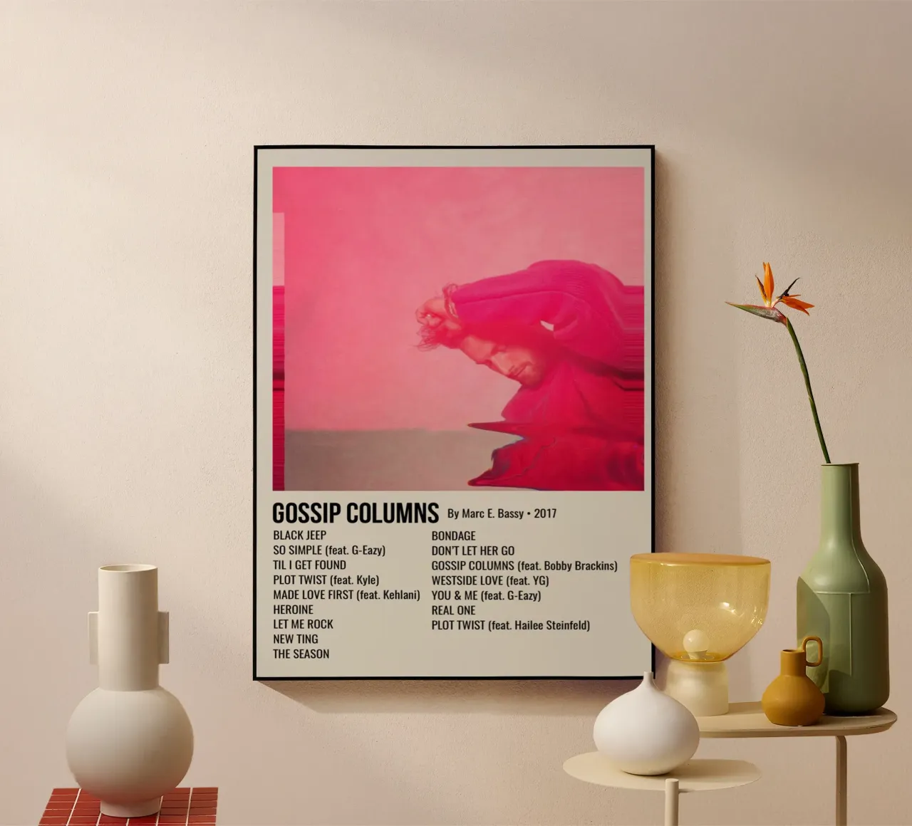 GOSSIP COLUMNS By Marc E. Bassy - 2017 plexiglas de SoundStudio