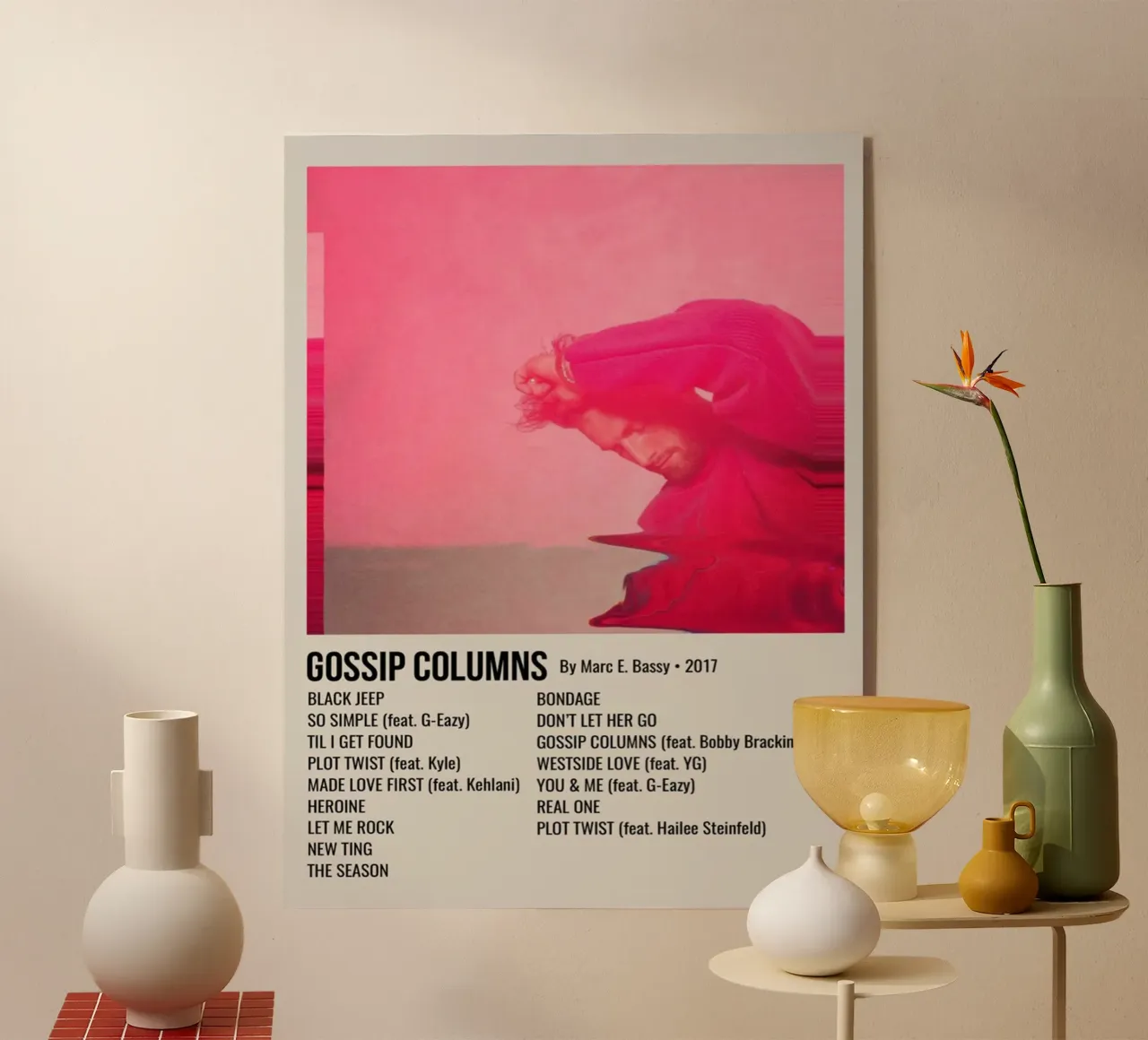 GOSSIP COLUMNS By Marc E. Bassy - 2017 plexiglas de SoundStudio