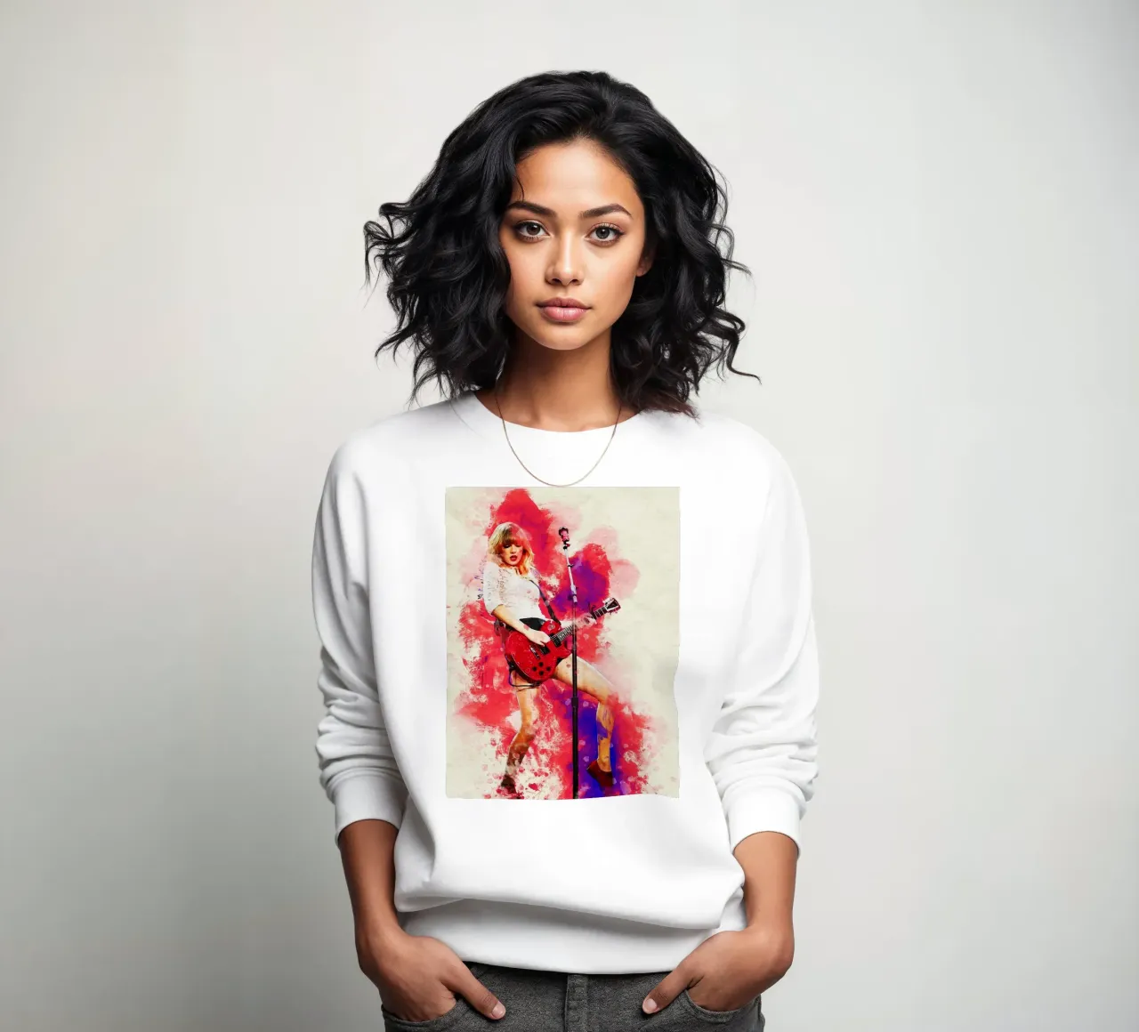 Retrato de Taylor Swift 'Red' tour sudadera de Gunawan Rb