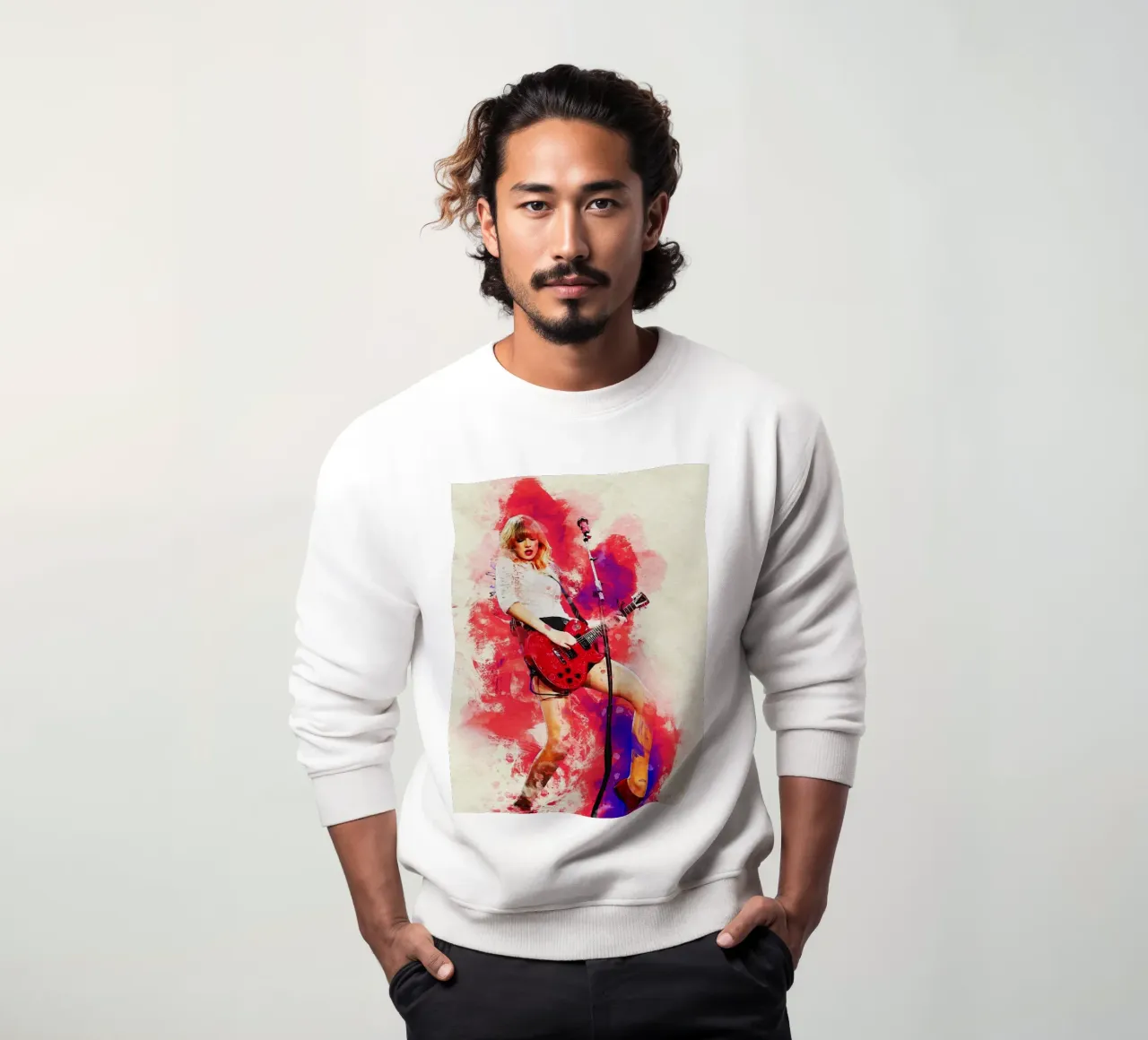 Sbaffo di ritratto Taylor Swift 'Red' tour felpa da Gunawan Rb