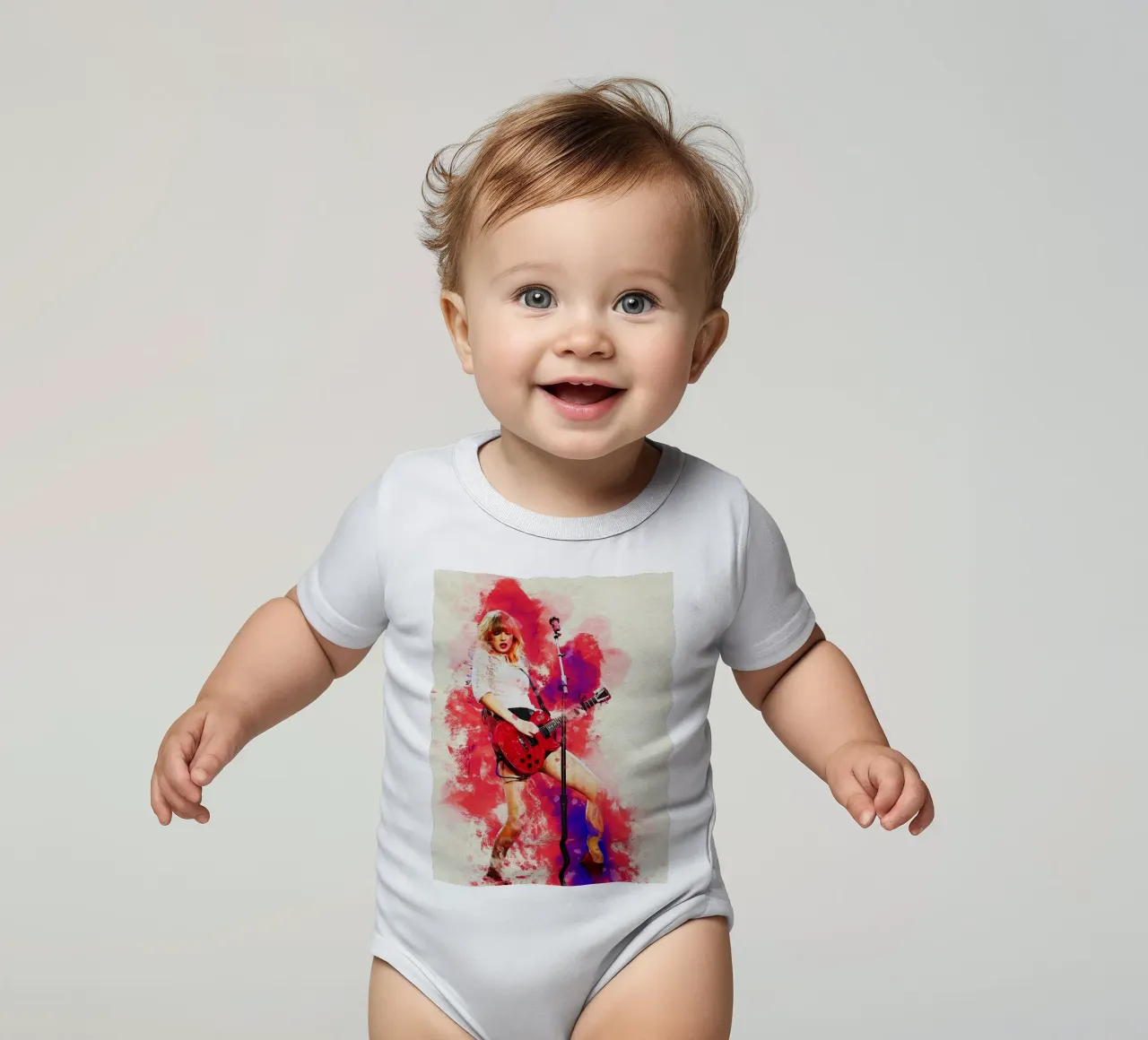 Smudge von Portrait Taylor Swift 'Red' Tour Kurzarm Babybody von Gunawan Rb