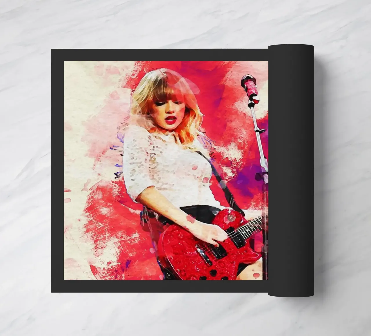 Sbaffo di ritratto Taylor Swift 'Red' tour zerbino da Gunawan Rb