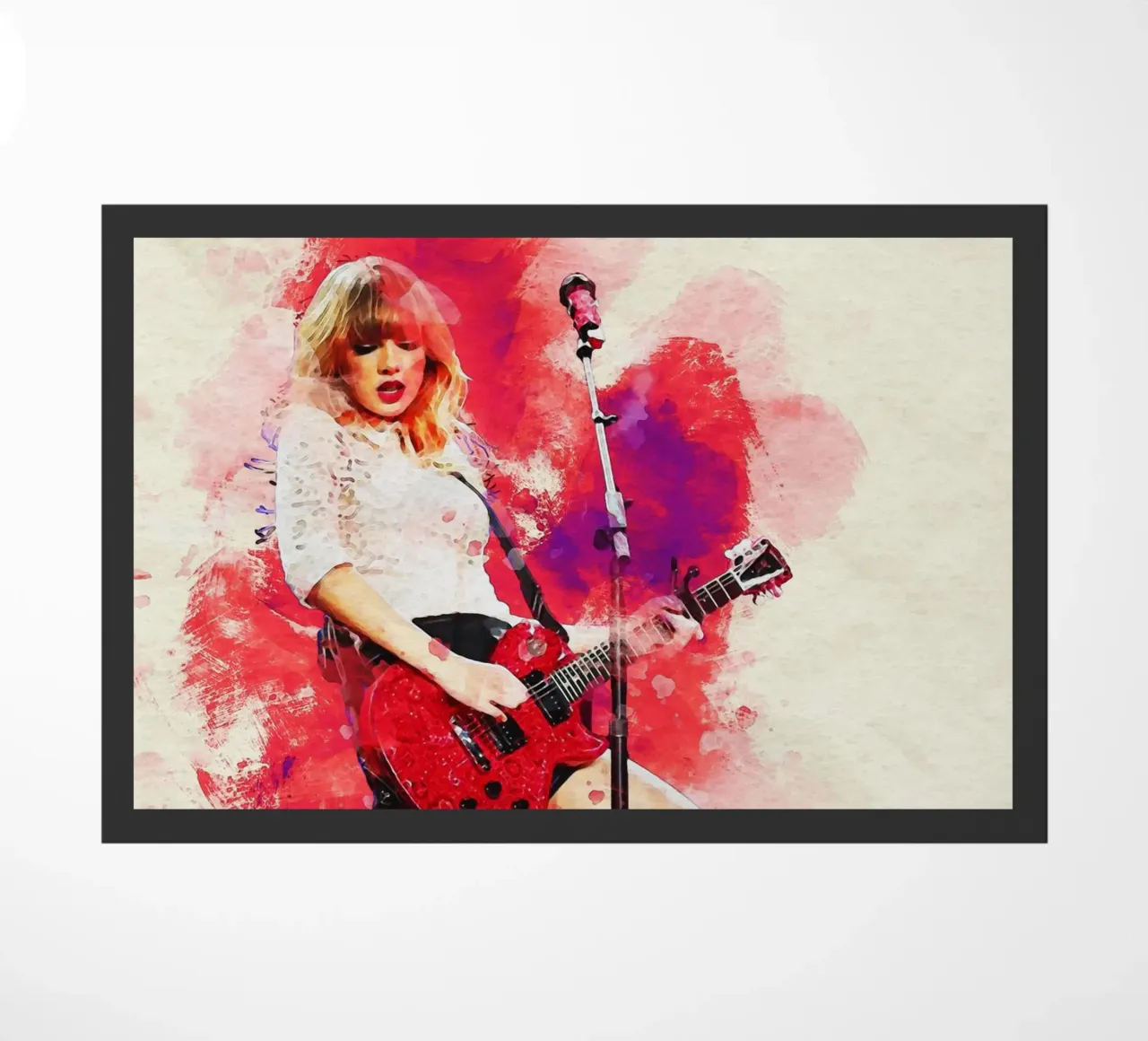 Sbaffo di ritratto Taylor Swift 'Red' tour zerbino da Gunawan Rb