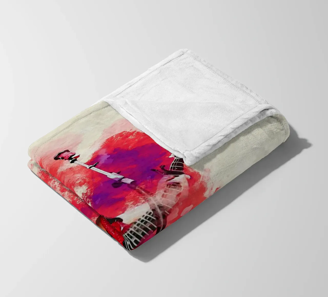 Sbaffo di ritratto Taylor Swift 'Red' tour coperta in pile da Gunawan Rb