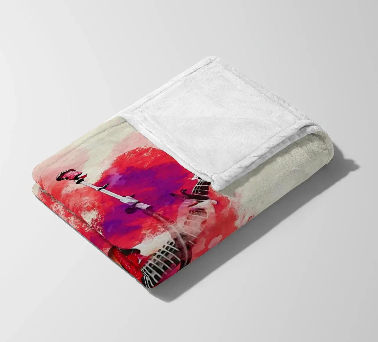 Sbaffo di ritratto Taylor Swift 'Red' tour coperta in pile da Gunawan Rb