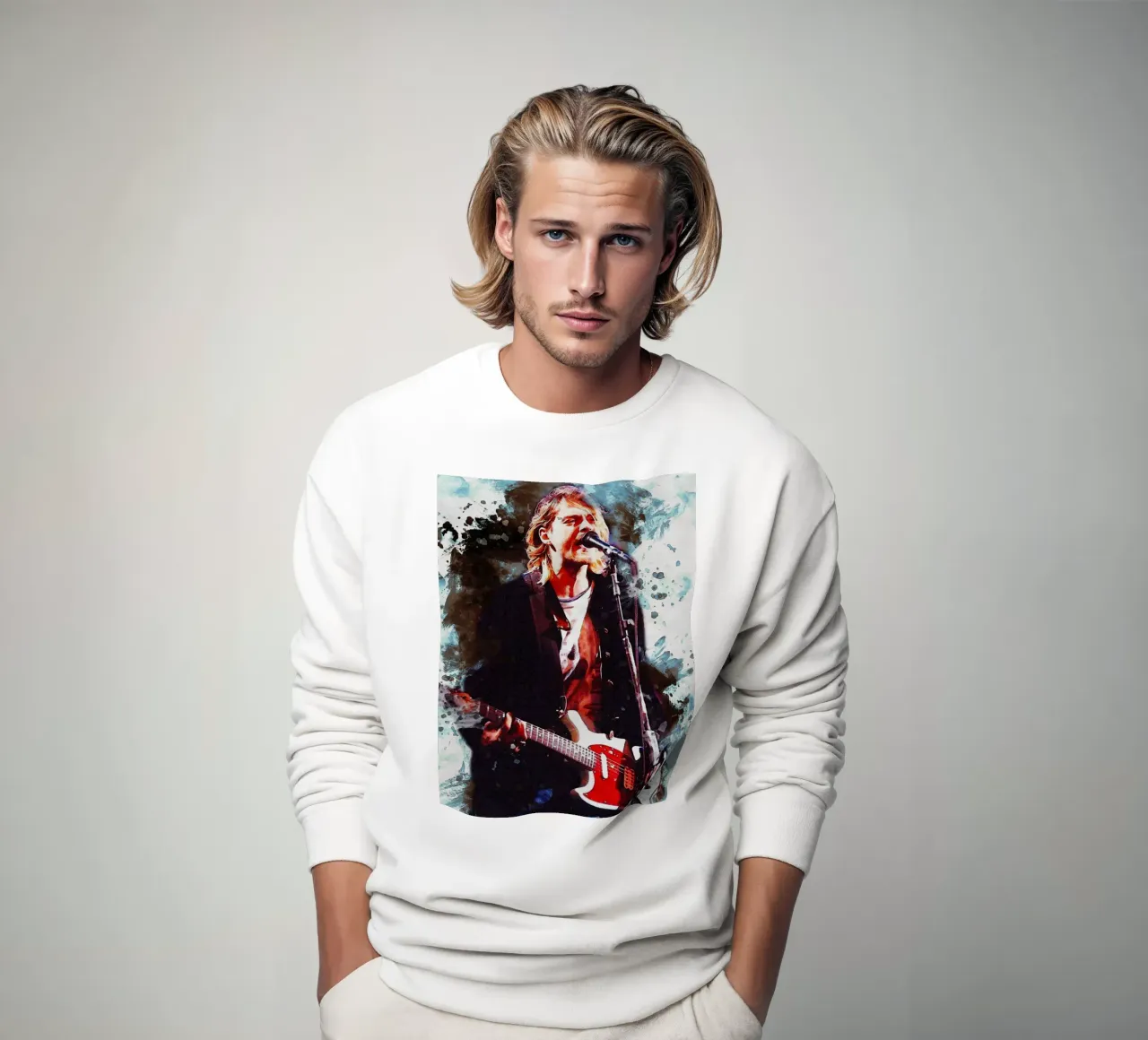 Sbaffo di Kurt Cobain felpa da Gunawan Rb