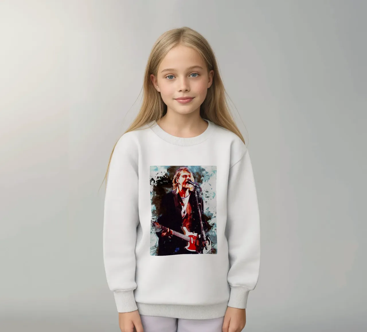 Sbaffo di Kurt Cobain felpa bambino da Gunawan Rb