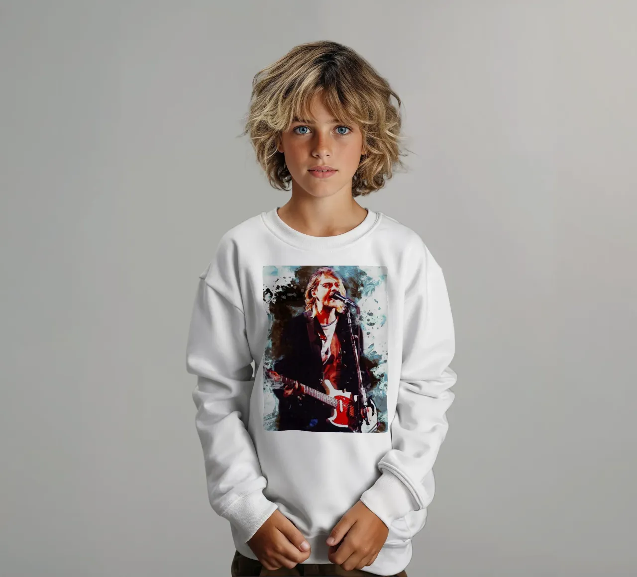 Sbaffo di Kurt Cobain felpa bambino da Gunawan Rb