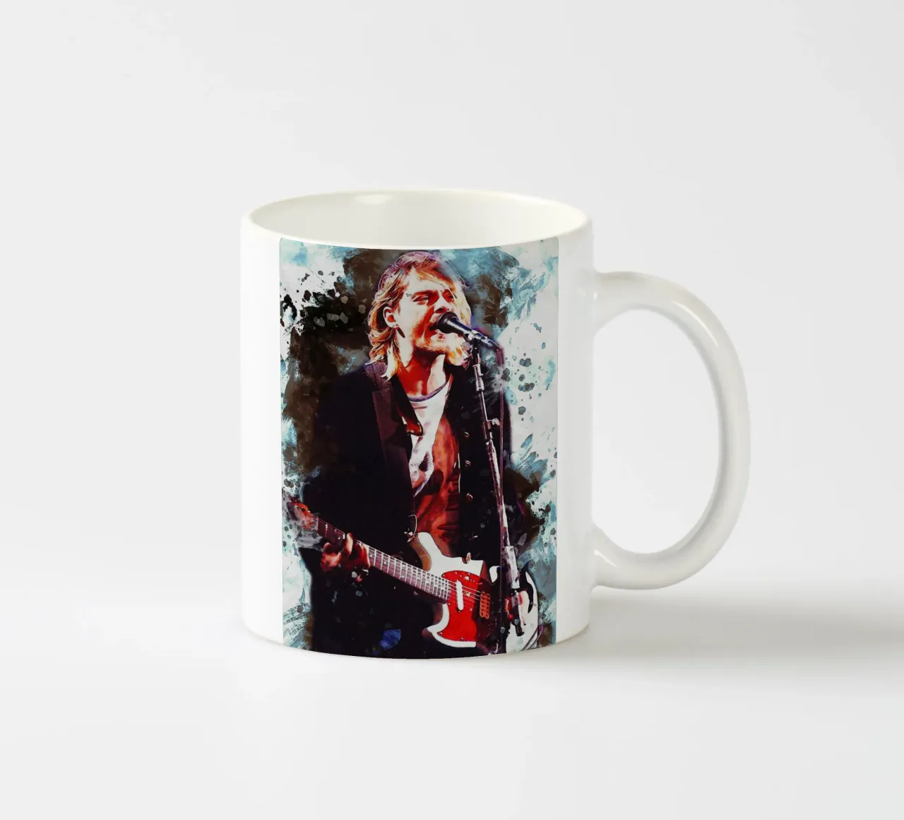 Sbaffo di Kurt Cobain tazza in ceramica da Gunawan Rb