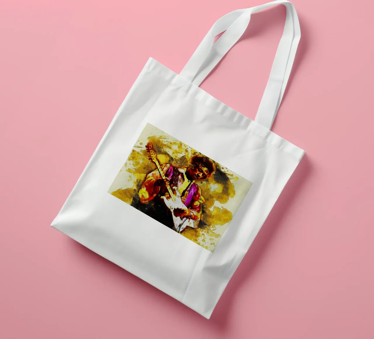 Smudge Jimi Hendrix Jutebeutel von Gunawan Rb