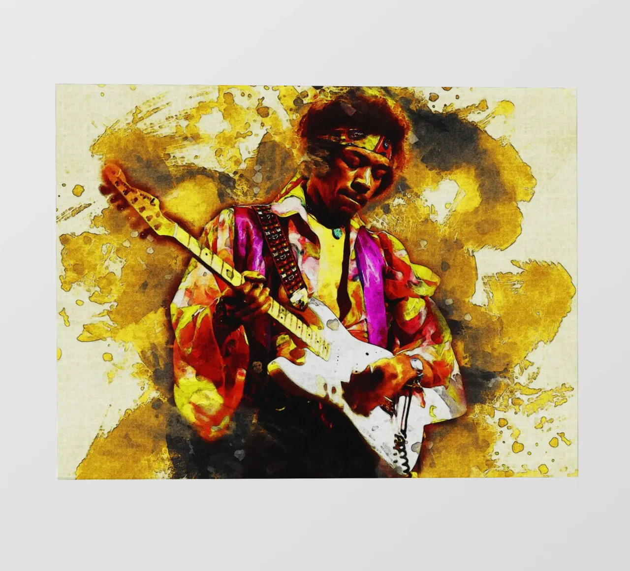 Sbaffo Jimi Hendrix telo in pvc da Gunawan Rb