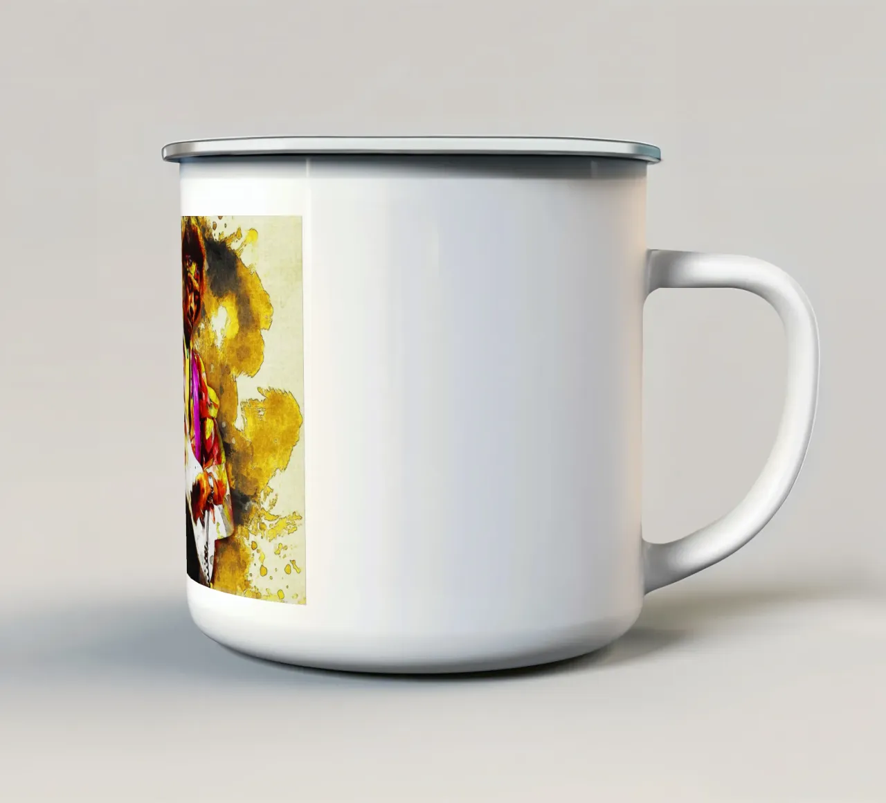 Sbaffo Jimi Hendrix tazza in smalto da Gunawan Rb