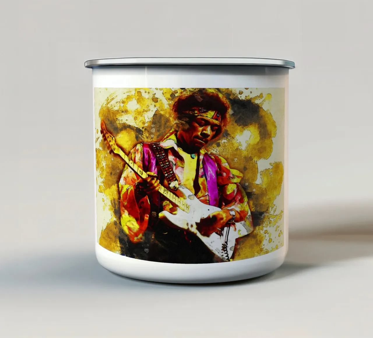 Sbaffo Jimi Hendrix tazza in smalto da Gunawan Rb