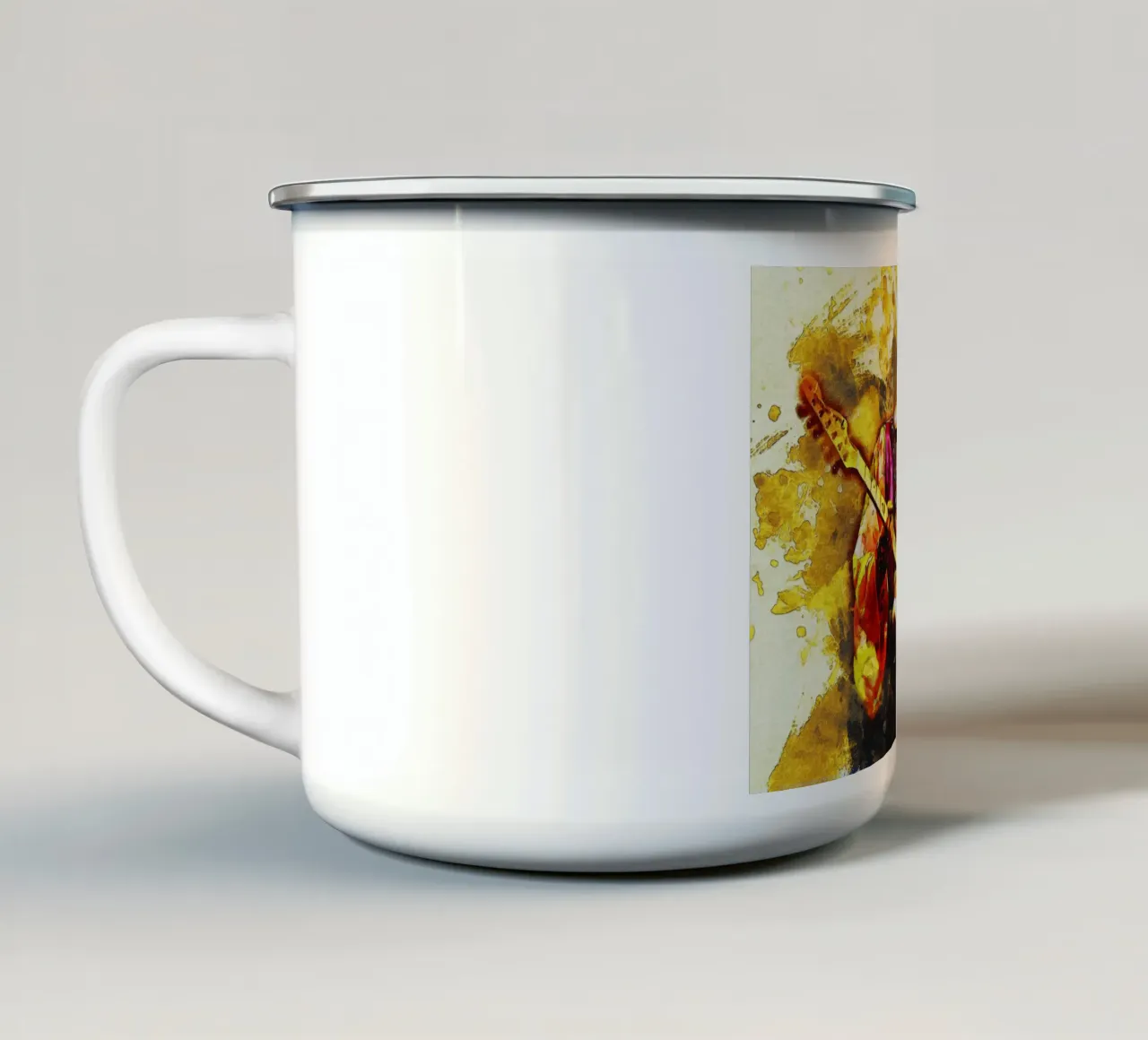 Sbaffo Jimi Hendrix tazza in smalto da Gunawan Rb
