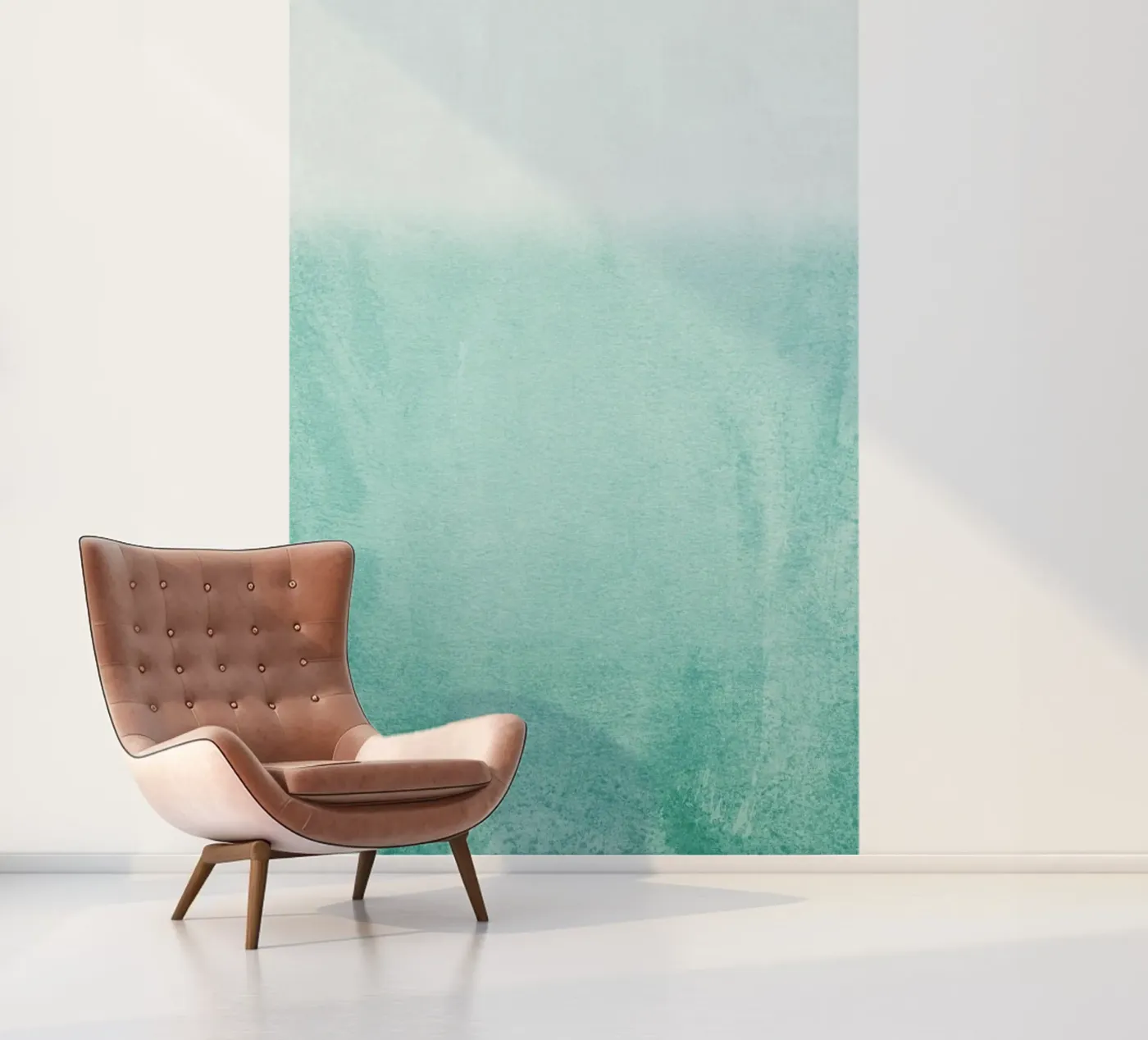 Fading Aqua fotobehang van Monika Strigel