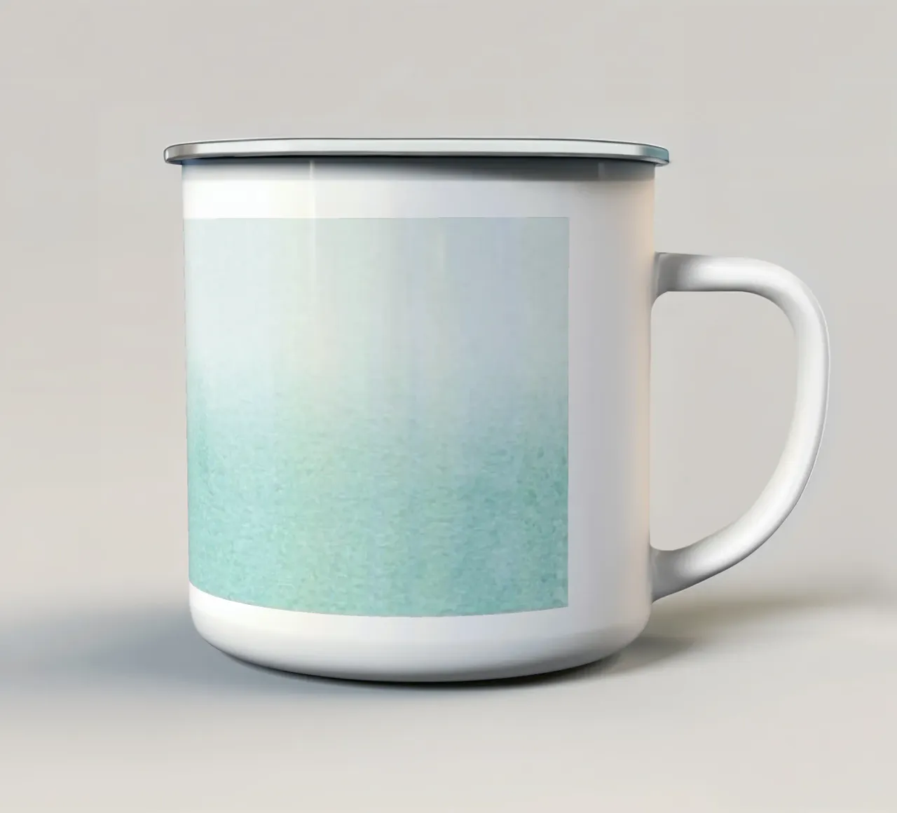 Fading Aqua tazza in smalto da Monika Strigel