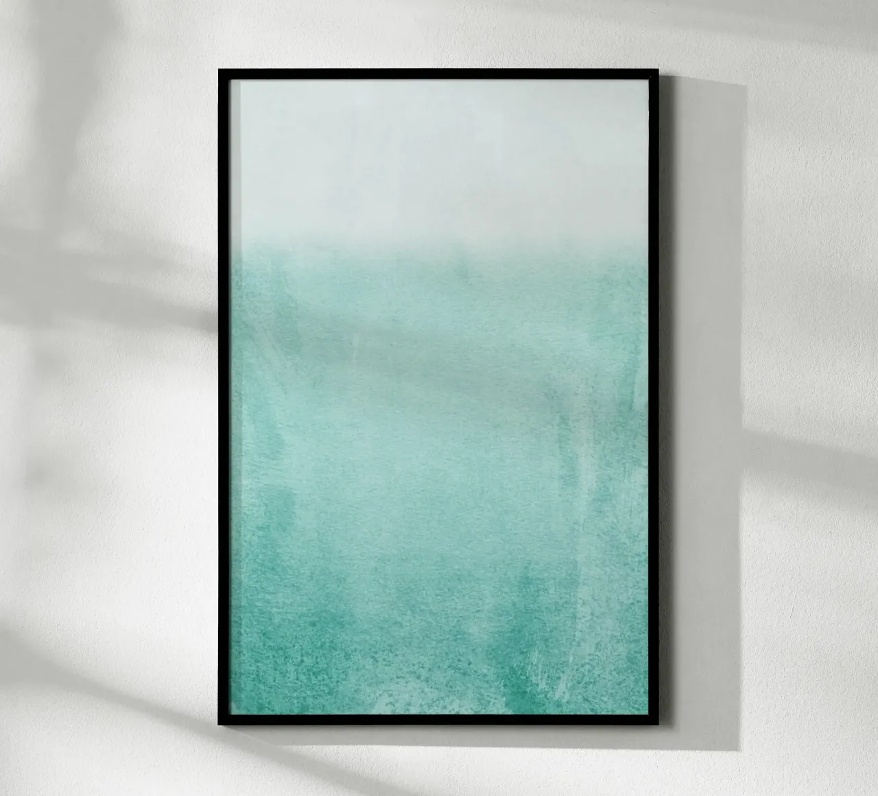 Fading Aqua poster con telaio in plastica da Monika Strigel