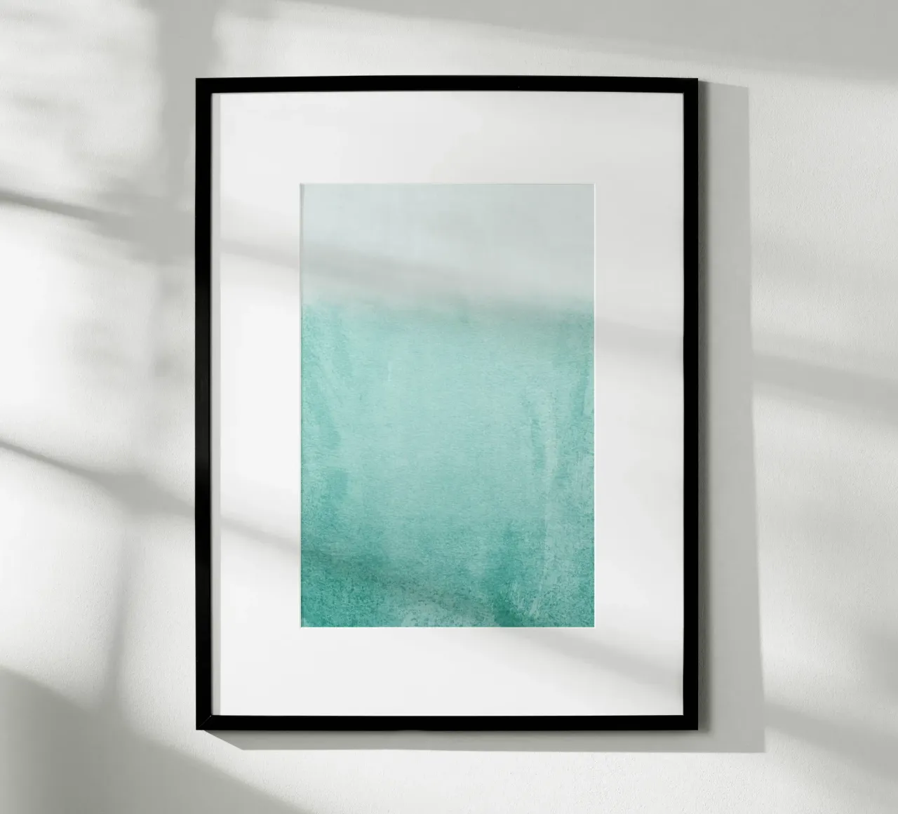 Fading Aqua poster con telaio in plastica da Monika Strigel