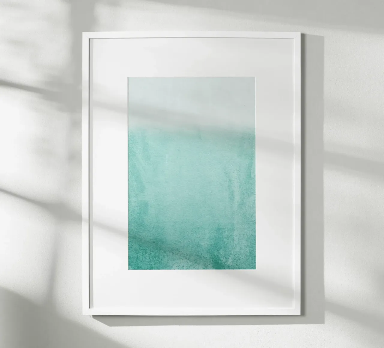 Fading Aqua poster by Monika Strigel