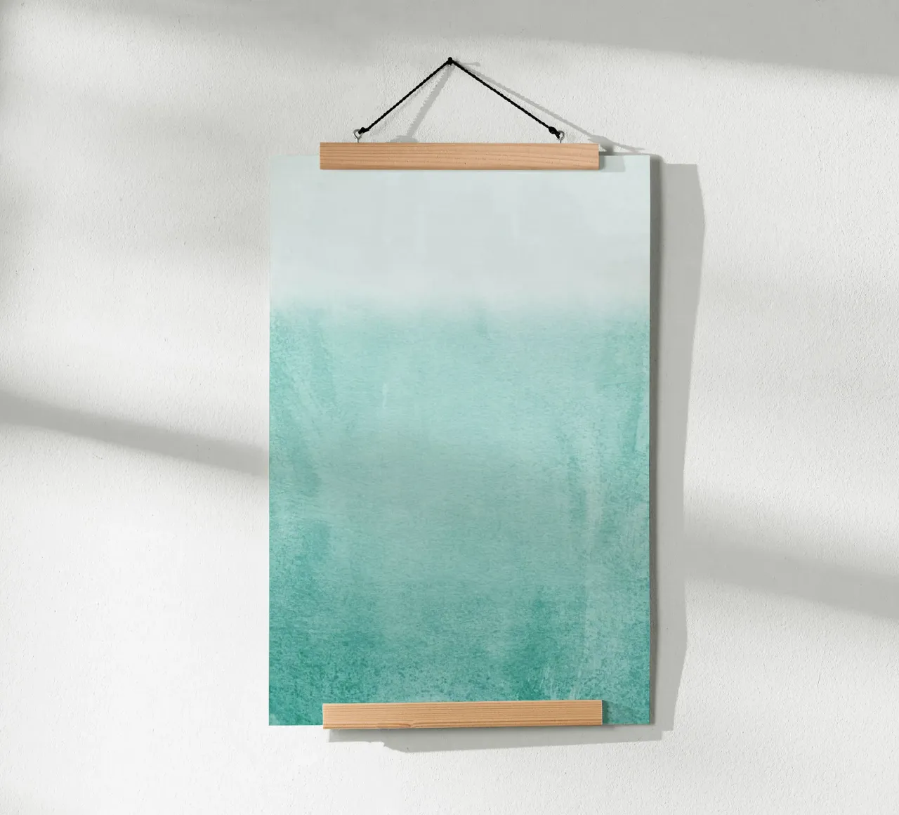 Fading Aqua poster con telaio in plastica da Monika Strigel