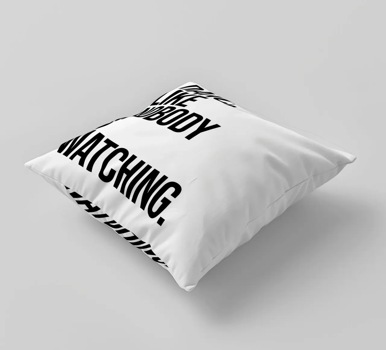 Dance like nobody is watcing quote decorative cushion by Paigaam Studio