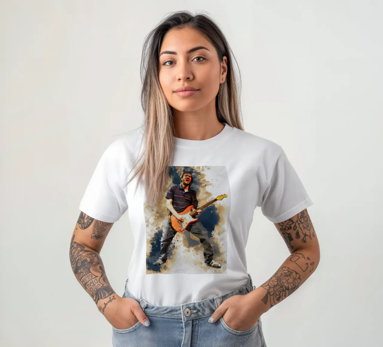 Smudge John Frusciante in Concert t-shirt by Gunawan Rb