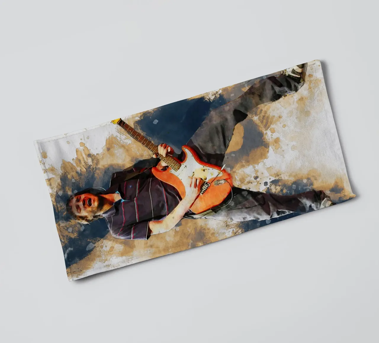 Smudge John Frusciante in Concert towel by Gunawan Rb
