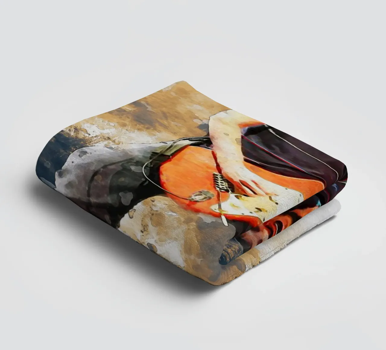 Smudge John Frusciante in Concert towel by Gunawan Rb