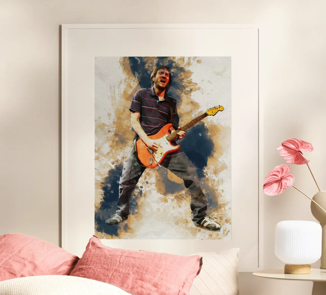 Smudge John Frusciante in Concert hahnemühle by Gunawan Rb