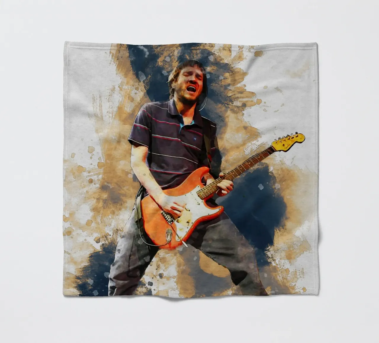 Smudge John Frusciante in Concert fleece blanket by Gunawan Rb