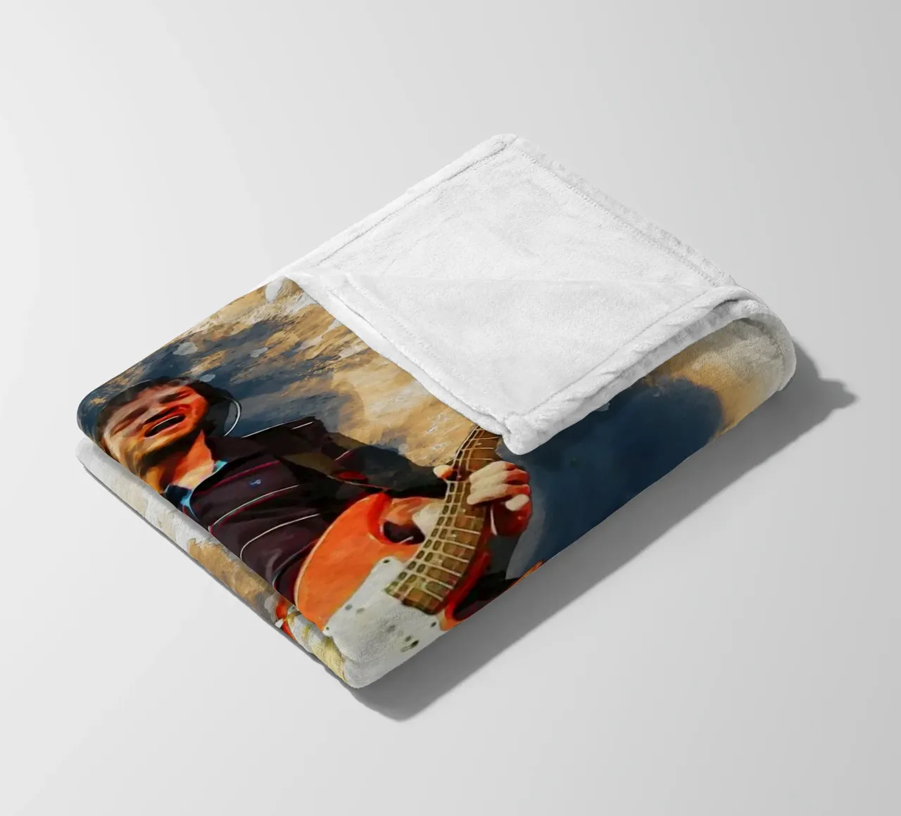 Smudge John Frusciante in Concert fleece blanket by Gunawan Rb