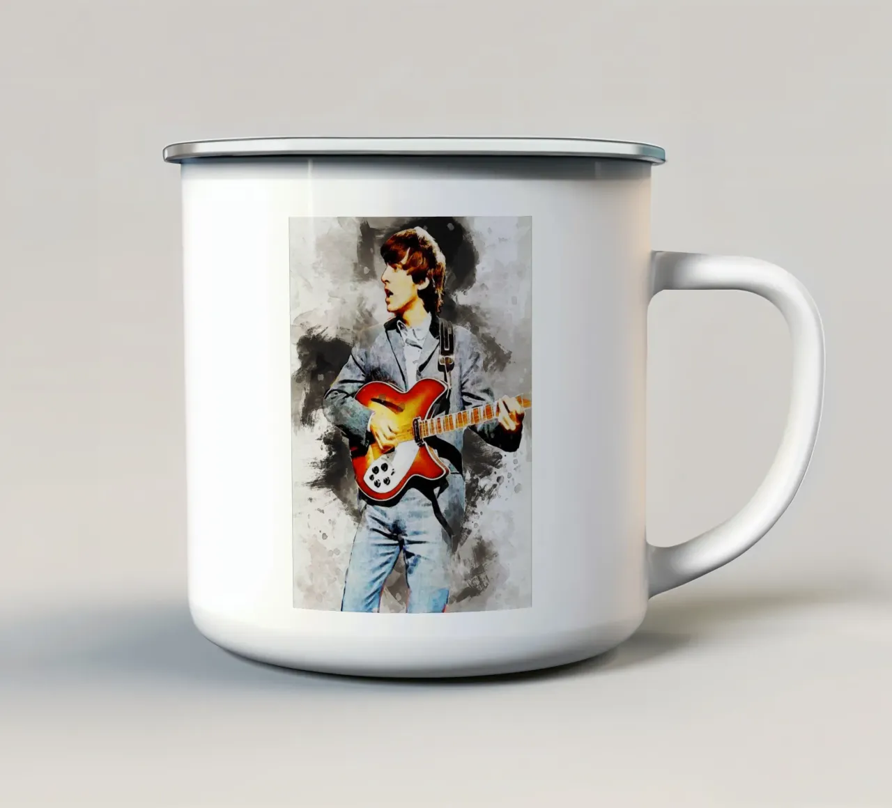 Sbaffo George Harrison tazza in smalto da Gunawan Rb